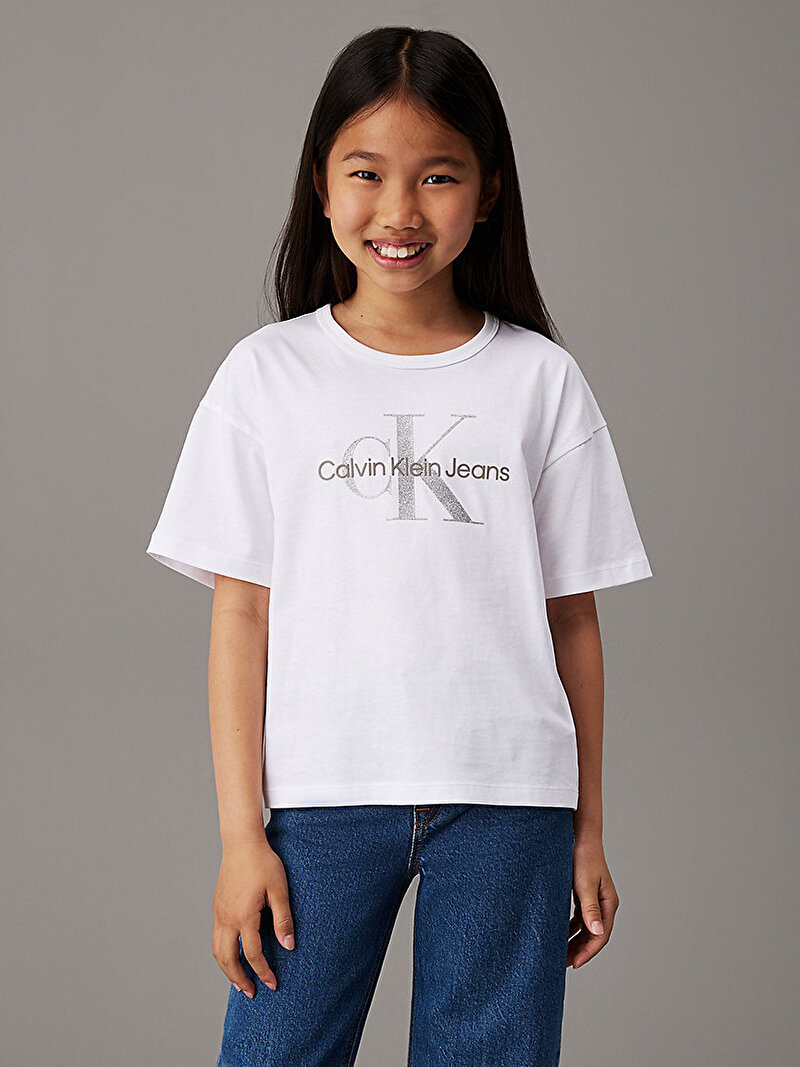 Kız Çocuk Monologo Glitter T-shirt