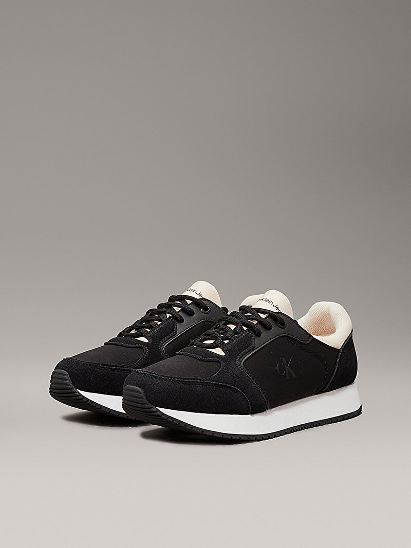 Calvin Klein Siyah Renkli Kadın Runner Laceup Low Sneaker