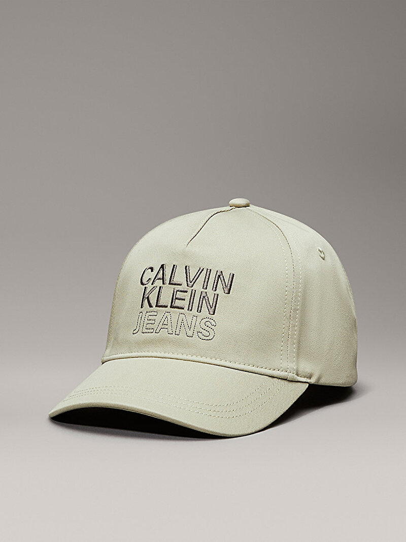 Calvin Klein Yeşil Renkli Çocuk Unisex Logo Embroidery Şapka