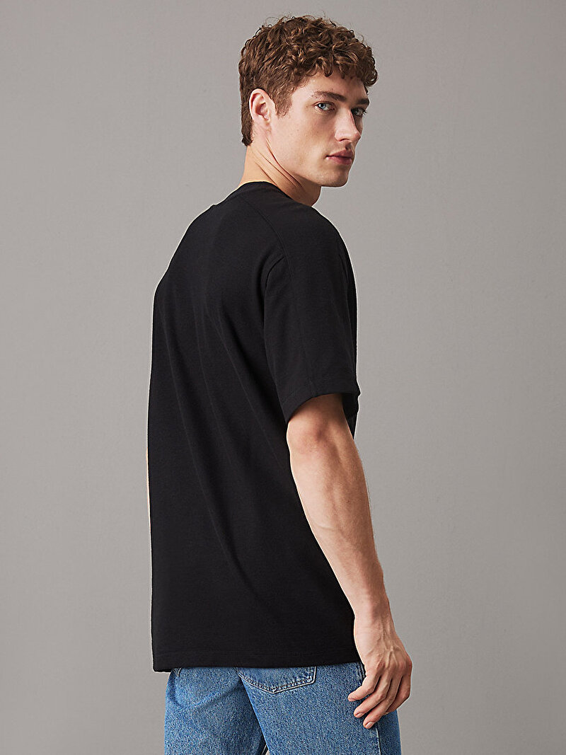 Calvin Klein Siyah Renkli Erkek Brushed Rib T-shirt