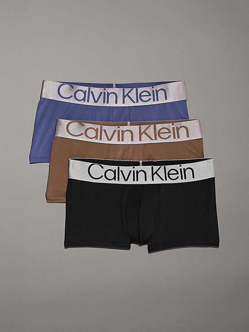 Calvin Klein Çok renkli Renkli Erkek 3'lü Paket Low Rise Trunk Boxer Seti