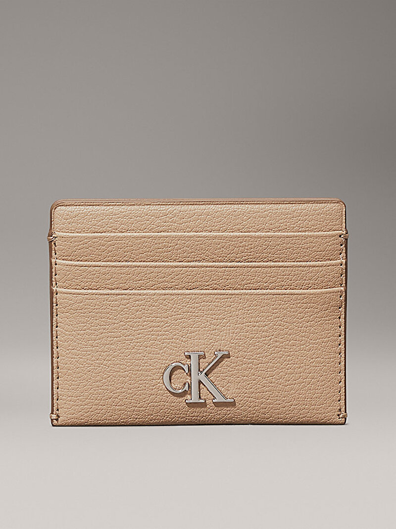 Calvin Klein Bej Renkli Kadın Minimal Monogram Kartlık