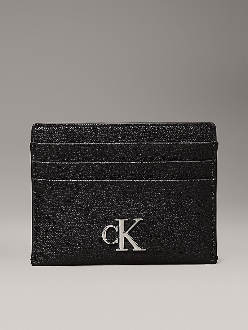 Calvin Klein Siyah Renkli Kadın Minimal Monogram Kartlık