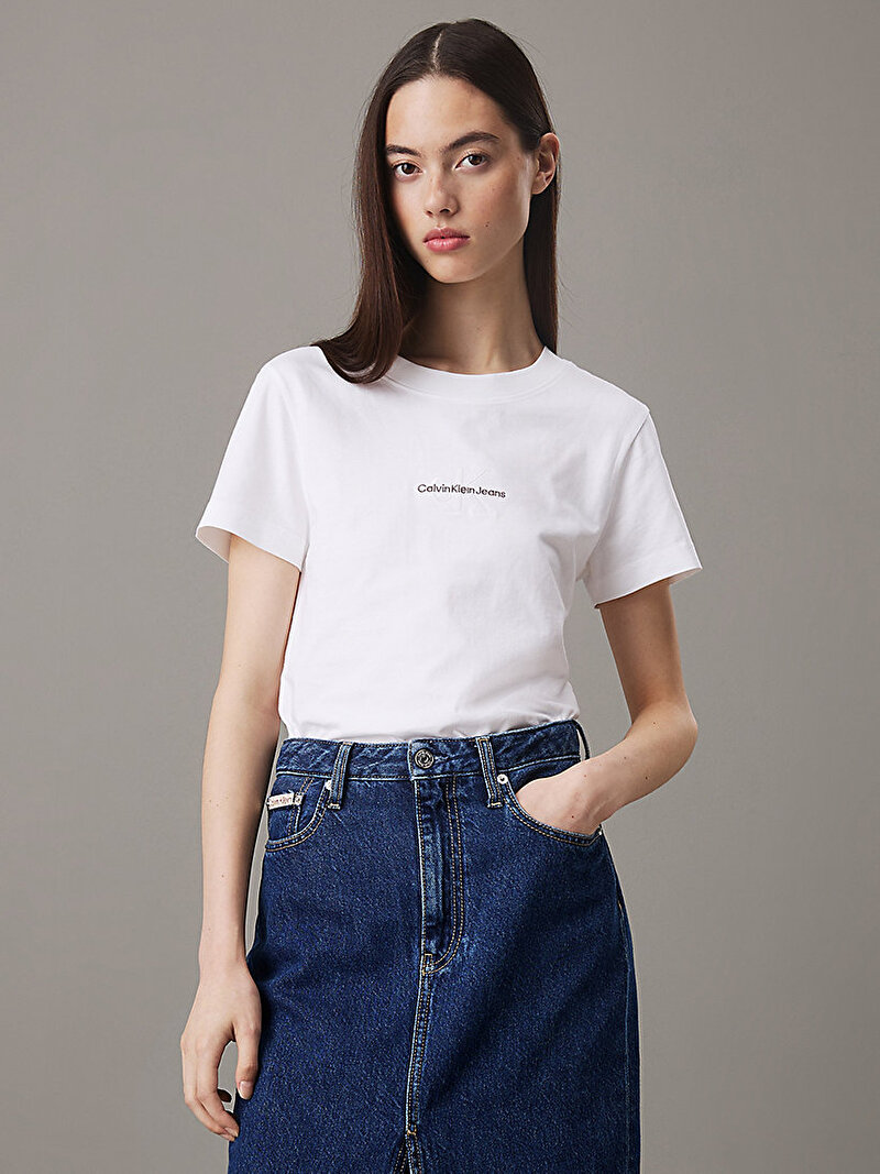 Kadın Monologo Slim T-shirt