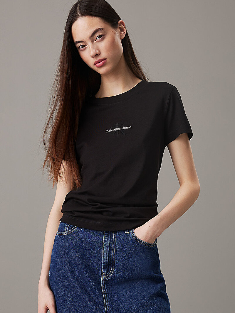 Kadın Monologo Slim T-shirt