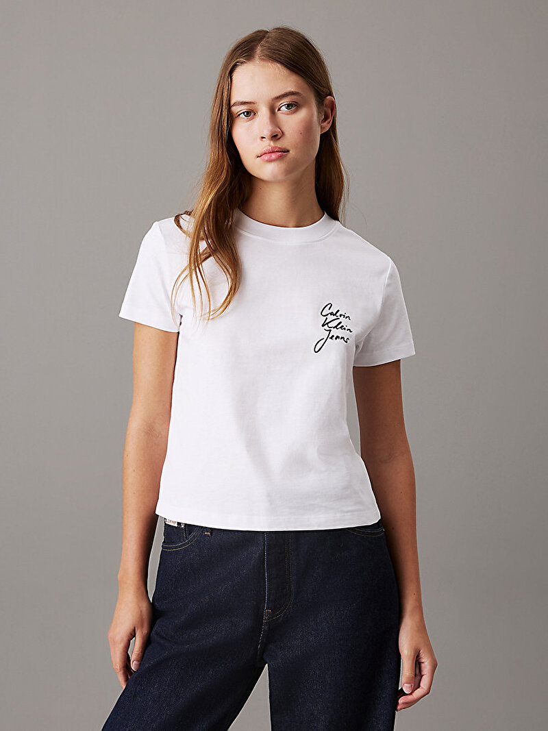 Kadın Script Institutional T-shirt