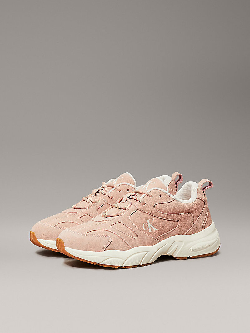 Calvin Klein Pembe Renkli Kadın Retro Tenniz Low Sneaker