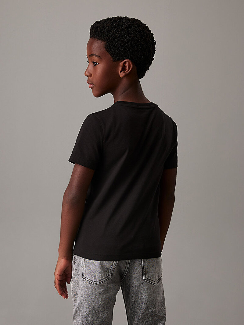 Calvin Klein Siyah Renkli Erkek Çocuk Shifted CK T-shirt