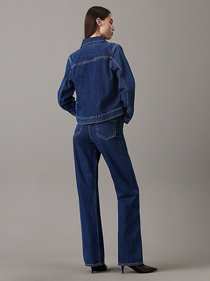 Calvin Klein Lacivert Renkli Kadın Authentic Bootcut Jean Pantolon