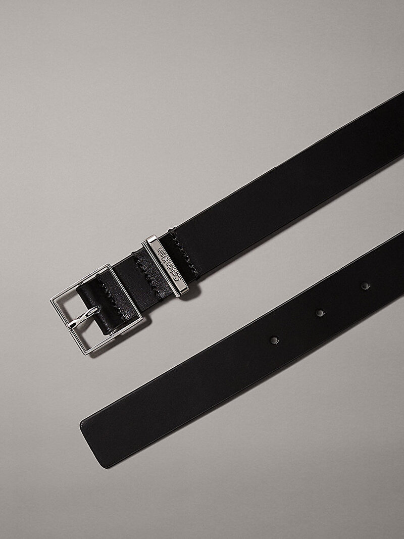 Calvin Klein Siyah Renkli Kadın Branded Loop Square Kemer