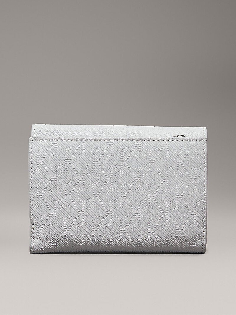 Calvin Klein Gri Renkli Kadın CK Must Small Trifold Cüzdan