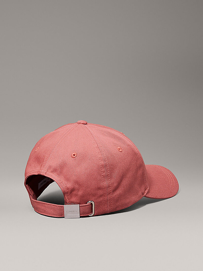Calvin Klein Pembe Renkli Kadın CK Metal Cotton Şapka