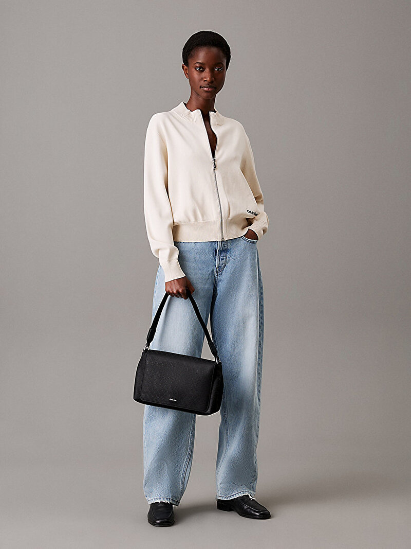 Calvin Klein Siyah Renkli Kadın CK Must Mono Satchel Çanta