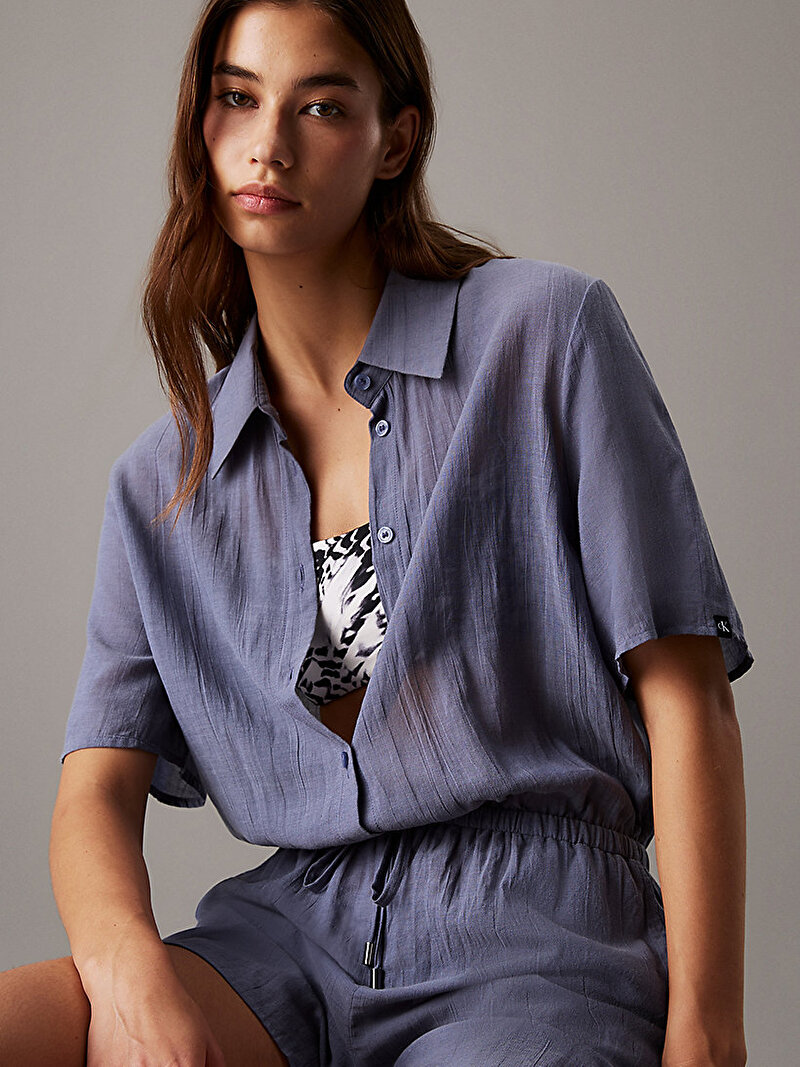 Calvin Klein Mavi Renkli Kadın Şort Tulum