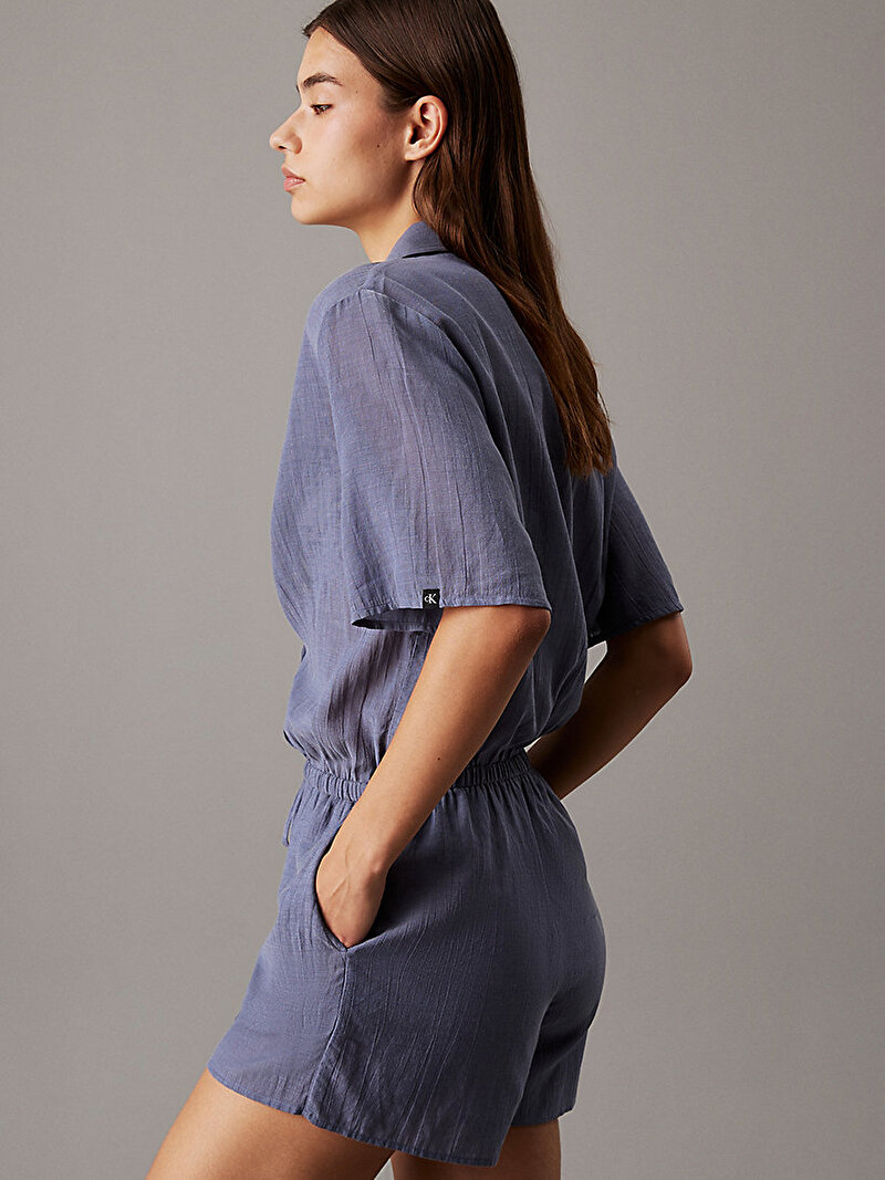 Calvin Klein Mavi Renkli Kadın Şort Tulum