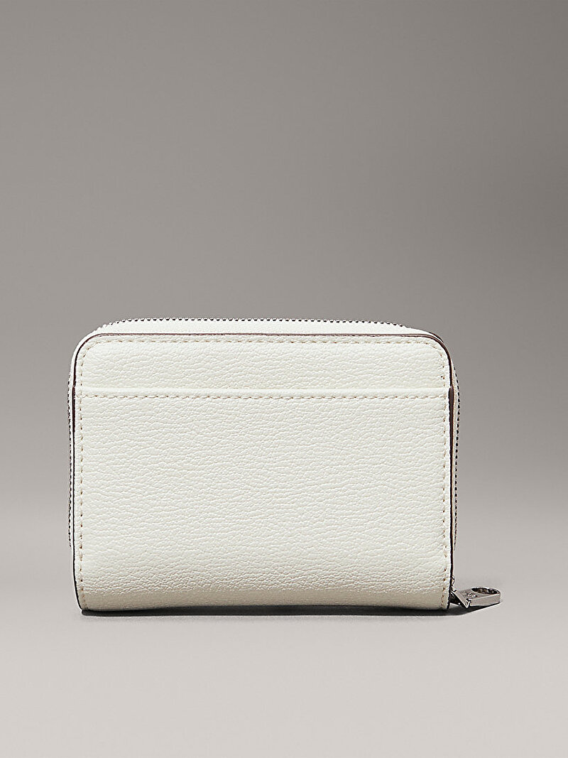 Calvin Klein Beyaz Renkli Kadın Minimal Monogram Cüzdan