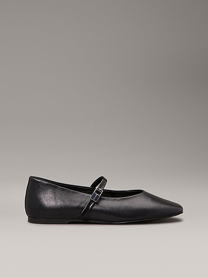 Calvin Klein Siyah Renkli Kadın Ballerina New Buckle Babet