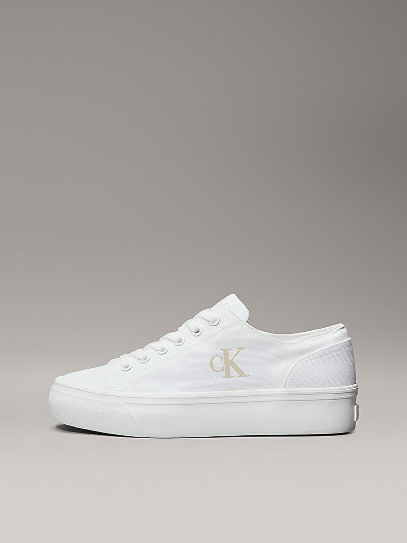 Calvin Klein Beyaz Renkli Kadın Vulc Flatform Low Sneaker