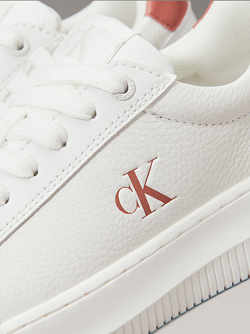 Calvin Klein Beyaz Renkli Kadın Chunky Cupsole Low Sneaker