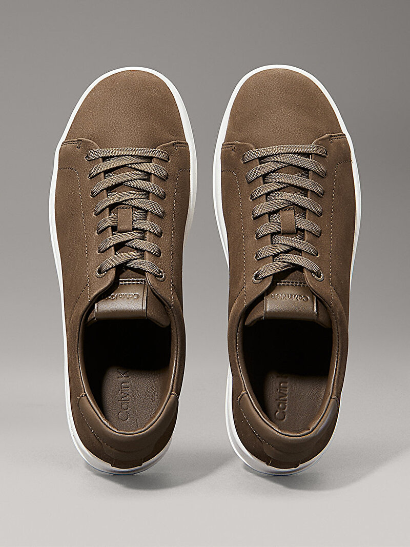 Calvin Klein Kahverengi Renkli Erkek Low Top Lace Up Sneaker