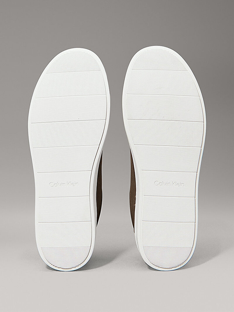 Calvin Klein Kahverengi Renkli Erkek Low Top Lace Up Sneaker