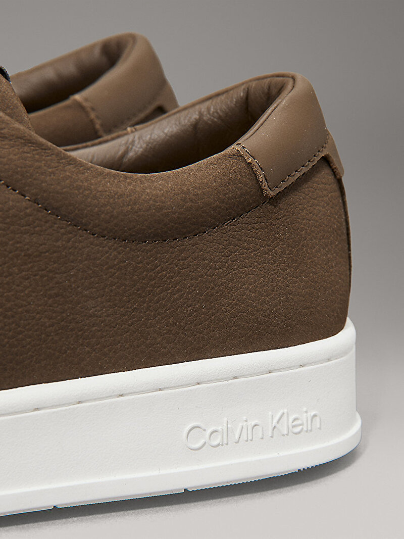 Calvin Klein Kahverengi Renkli Erkek Low Top Lace Up Sneaker