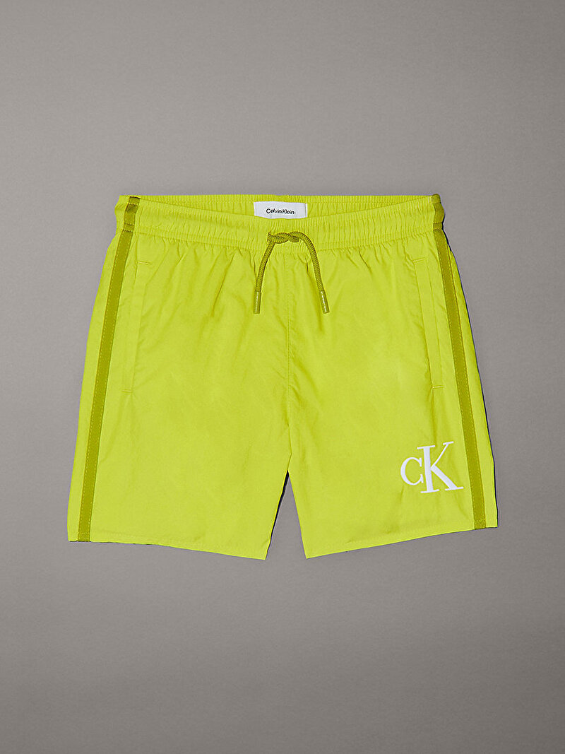 Calvin Klein Sarı Renkli Erkek Çocuk Short Drawstring Deniz Şortu