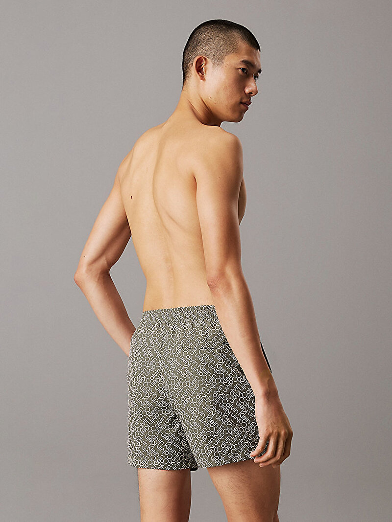 Calvin Klein Yeşil Renkli Erkek Short Drawstring Deniz Şortu