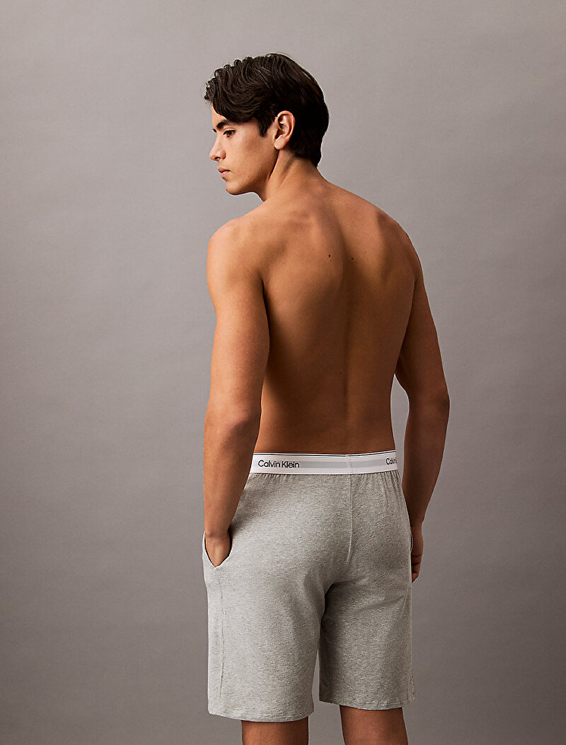 Calvin Klein Gri Renkli Erkek Şort Pijama Altı