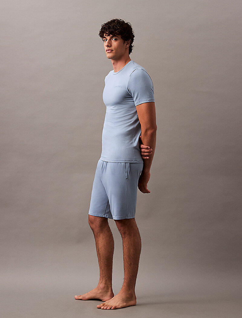Calvin Klein Mavi Renkli Erkek Şort Pijama Altı