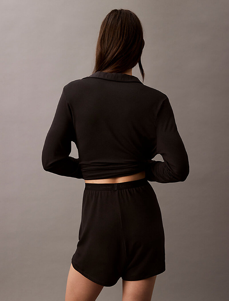 Calvin Klein Siyah Renkli Kadın Modal Şort Pijama Altı