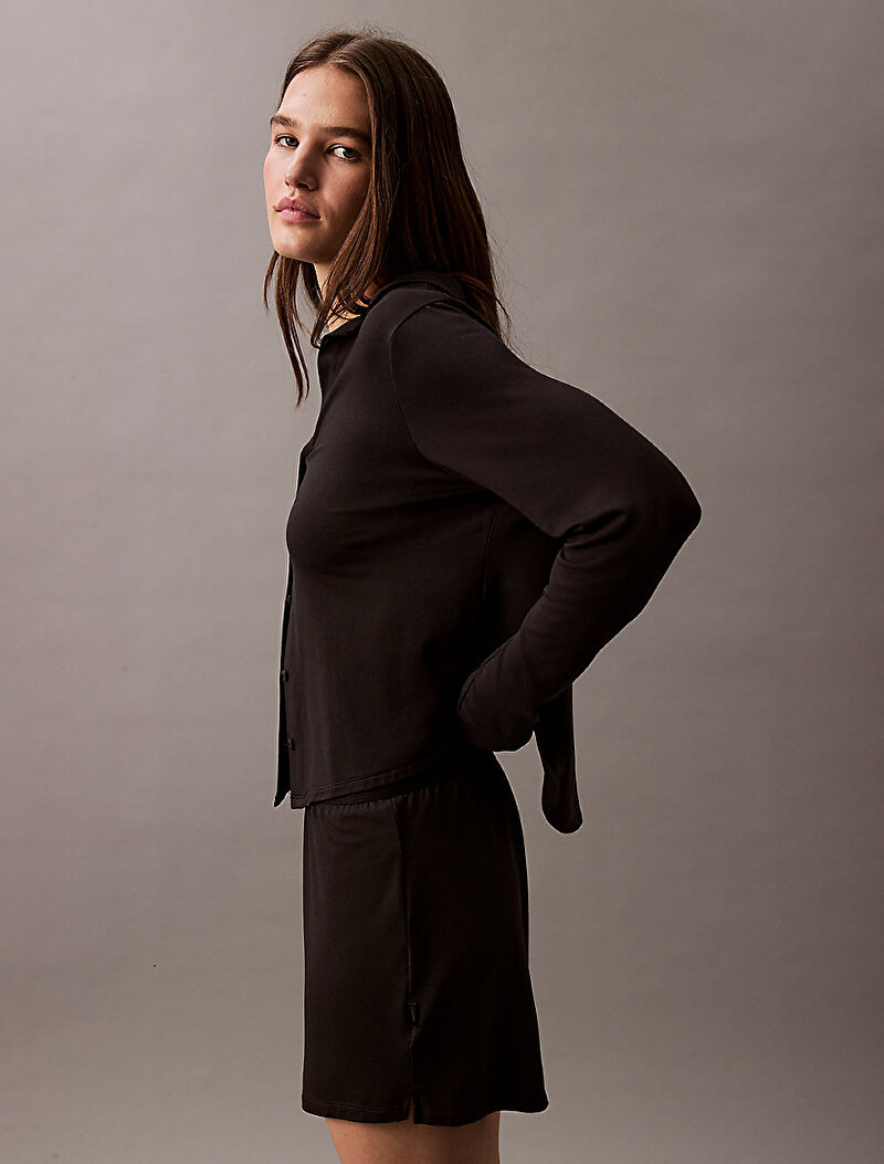 Calvin Klein Siyah Renkli Kadın Modal Şort Pijama Altı