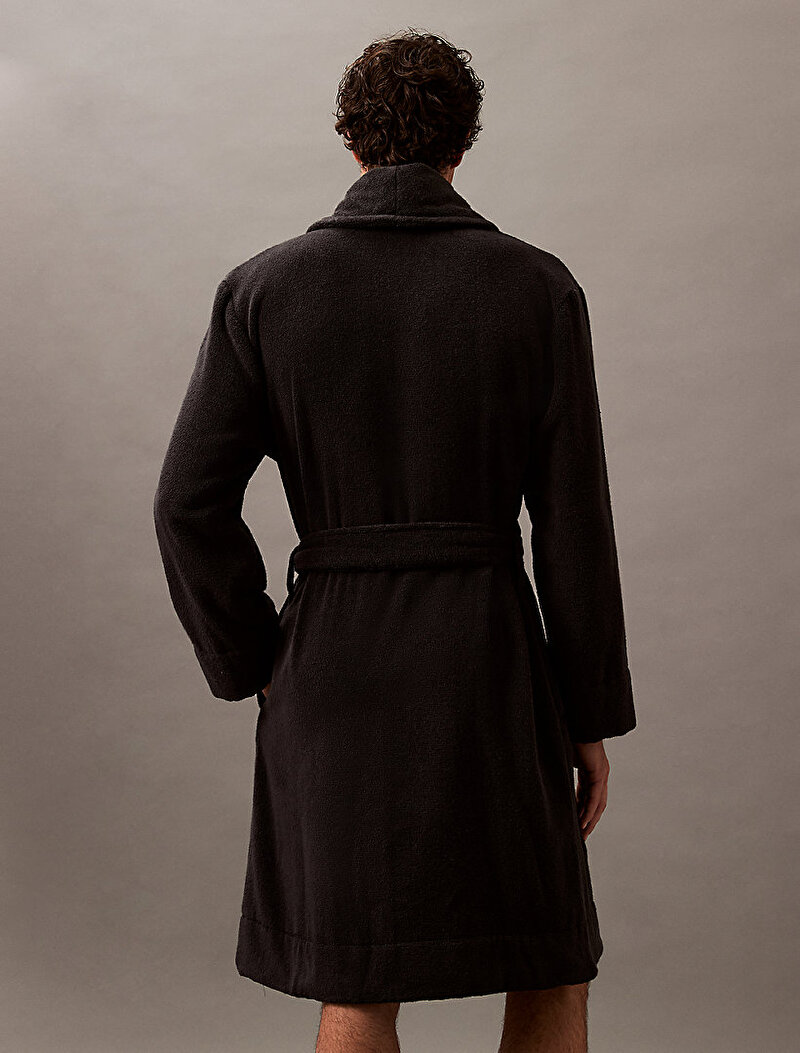 Calvin Klein Siyah Renkli Erkek Comfort French Terry Bornoz