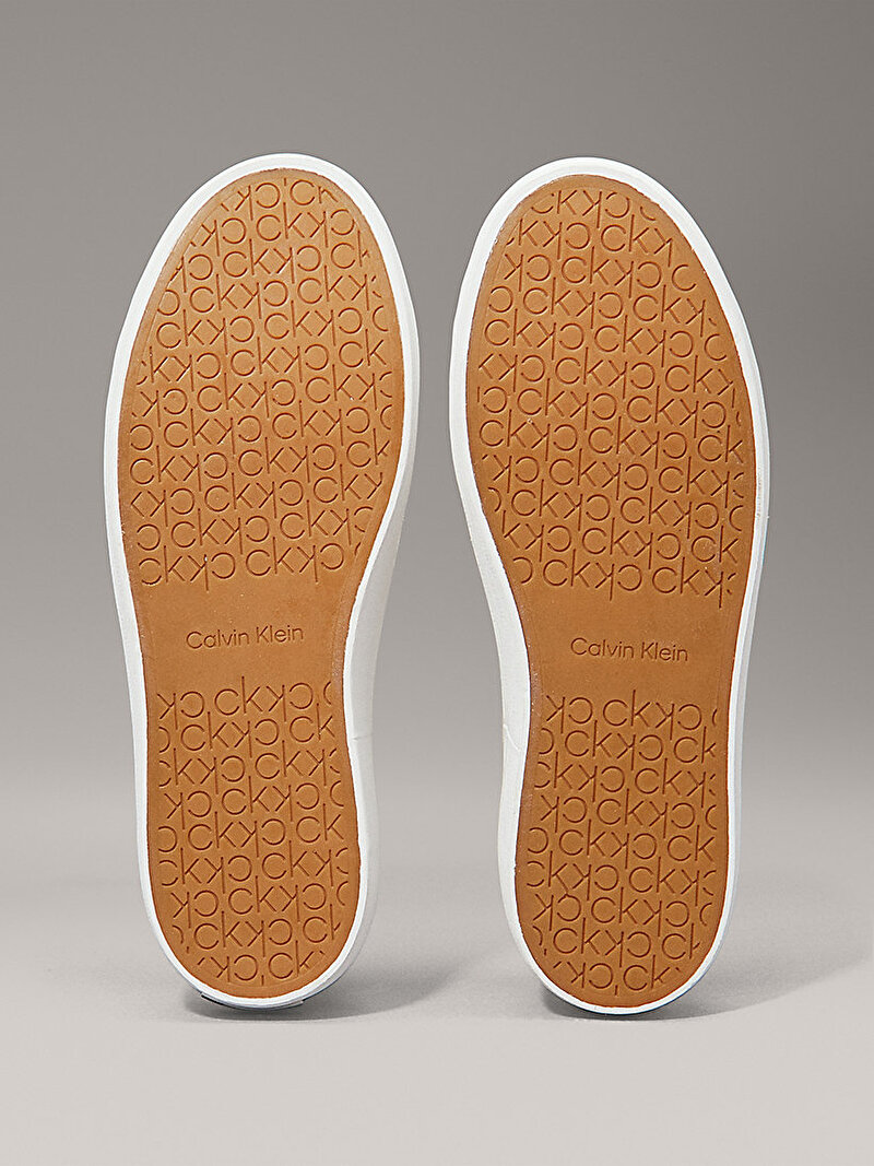 Calvin Klein Ekru Renkli Kadın Vulc Lace Up Sneaker