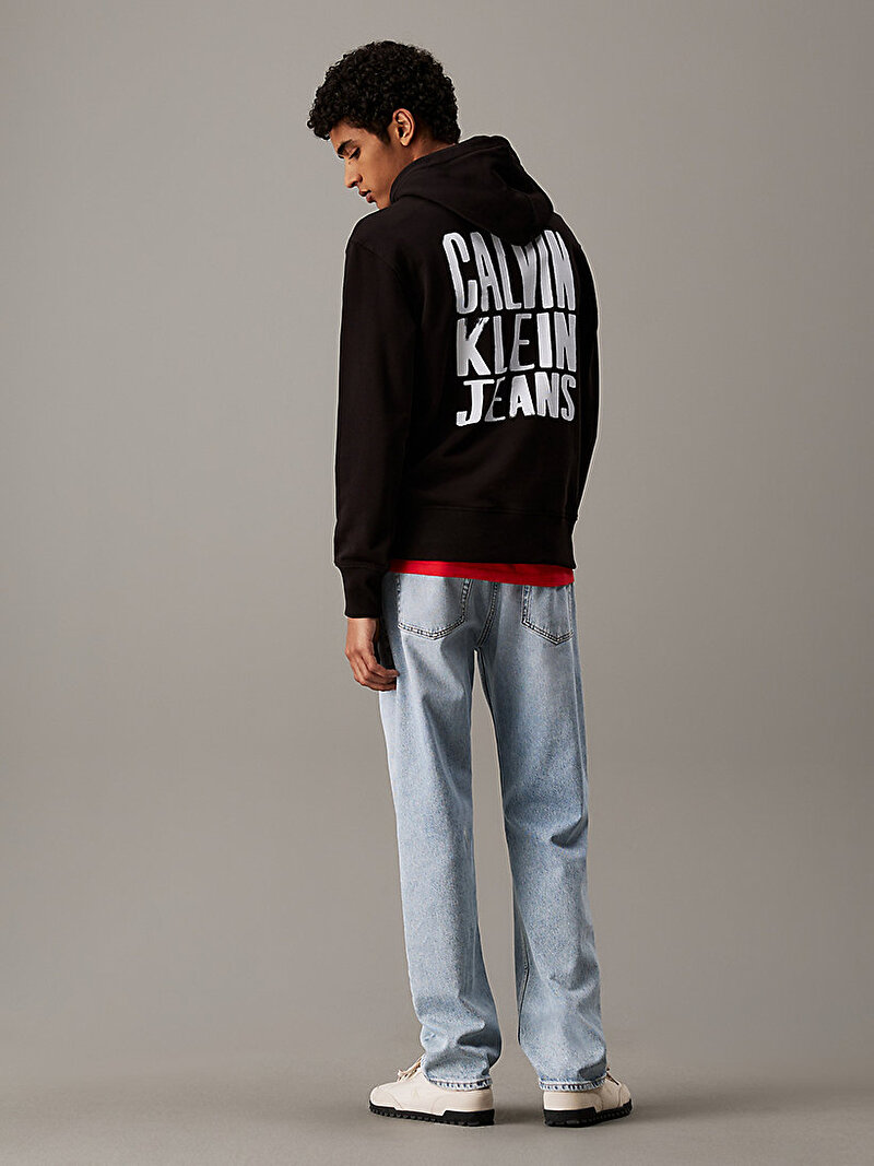 Calvin Klein Siyah Renkli Erkek Painted Calvin Klein Sweatshirt