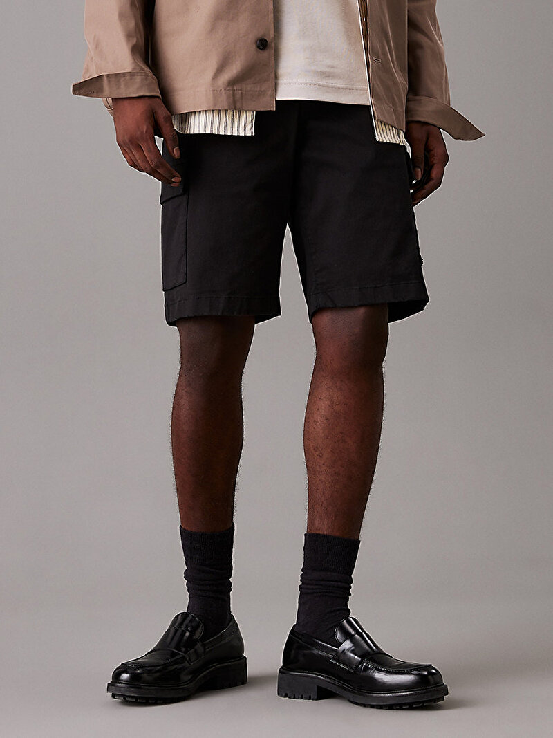 Calvin Klein Siyah Renkli Erkek Modern Twill Cargo Şort