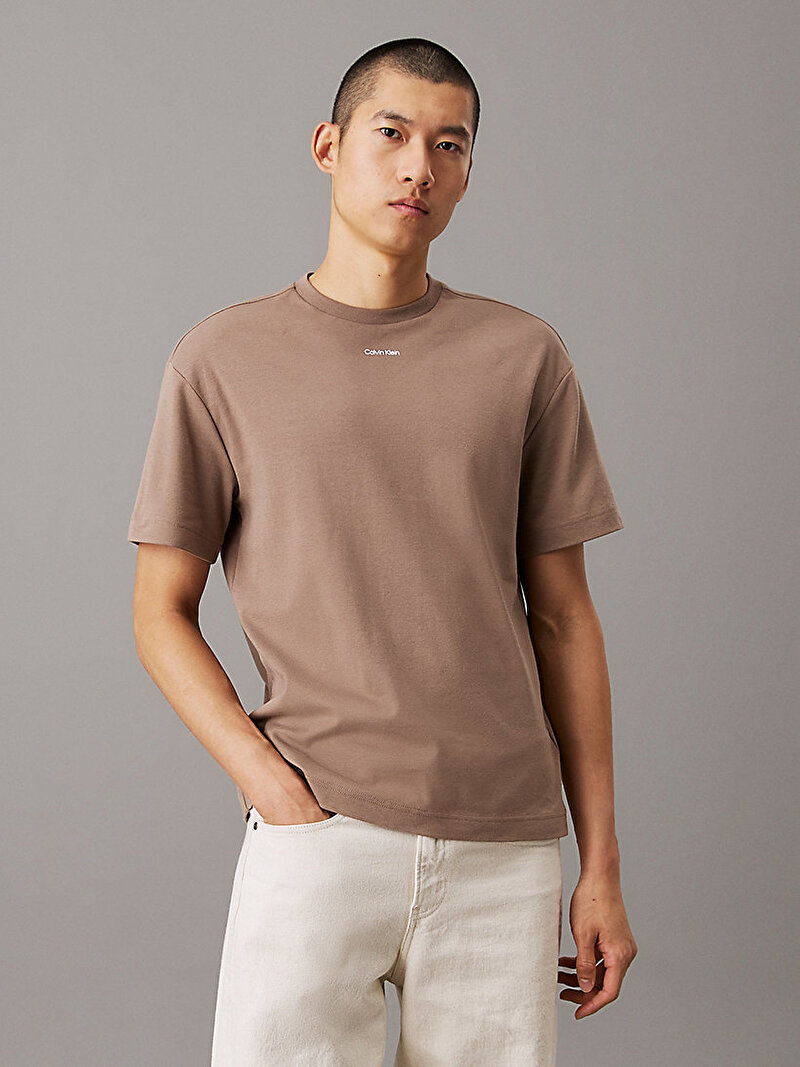 Erkek Nano Logo Interlock T-shirt