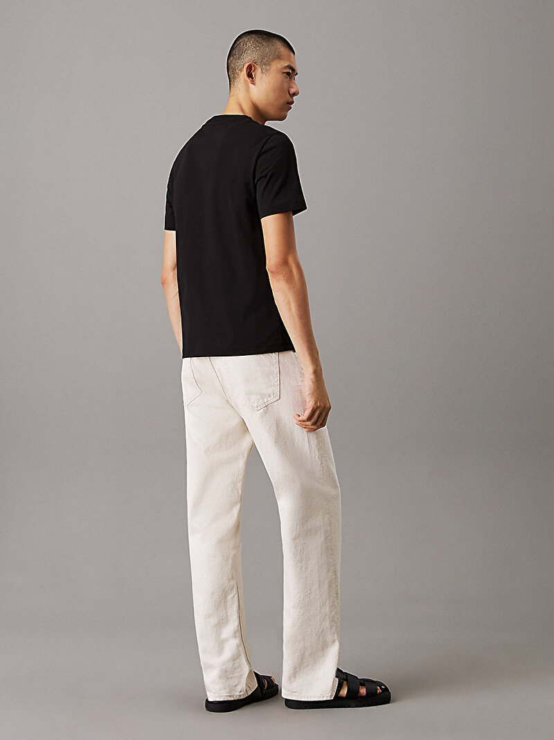 Calvin Klein Siyah Renkli Erkek Satin Bonded Logo T-shirt