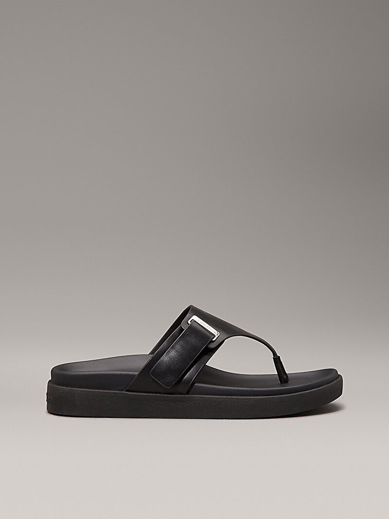 Calvin Klein Siyah Renkli Kadın Flat Terlik