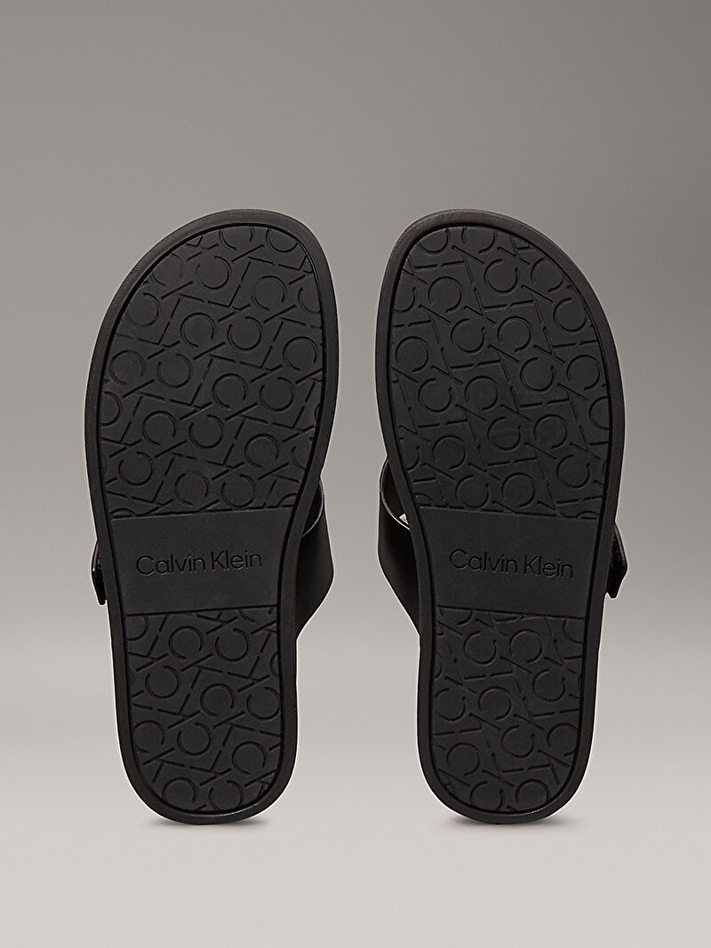 Calvin Klein Siyah Renkli Kadın Flat Terlik