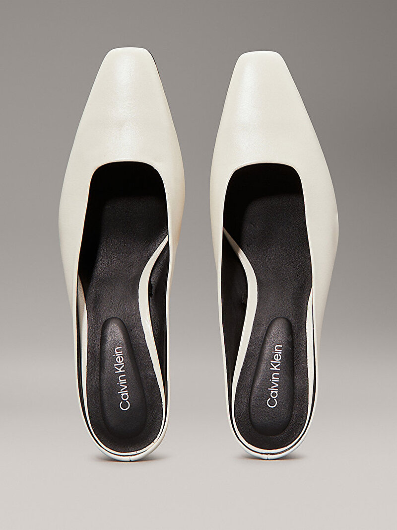 Calvin Klein Bej Renkli Kadın Heel Mule Topuklu Ayakkabı