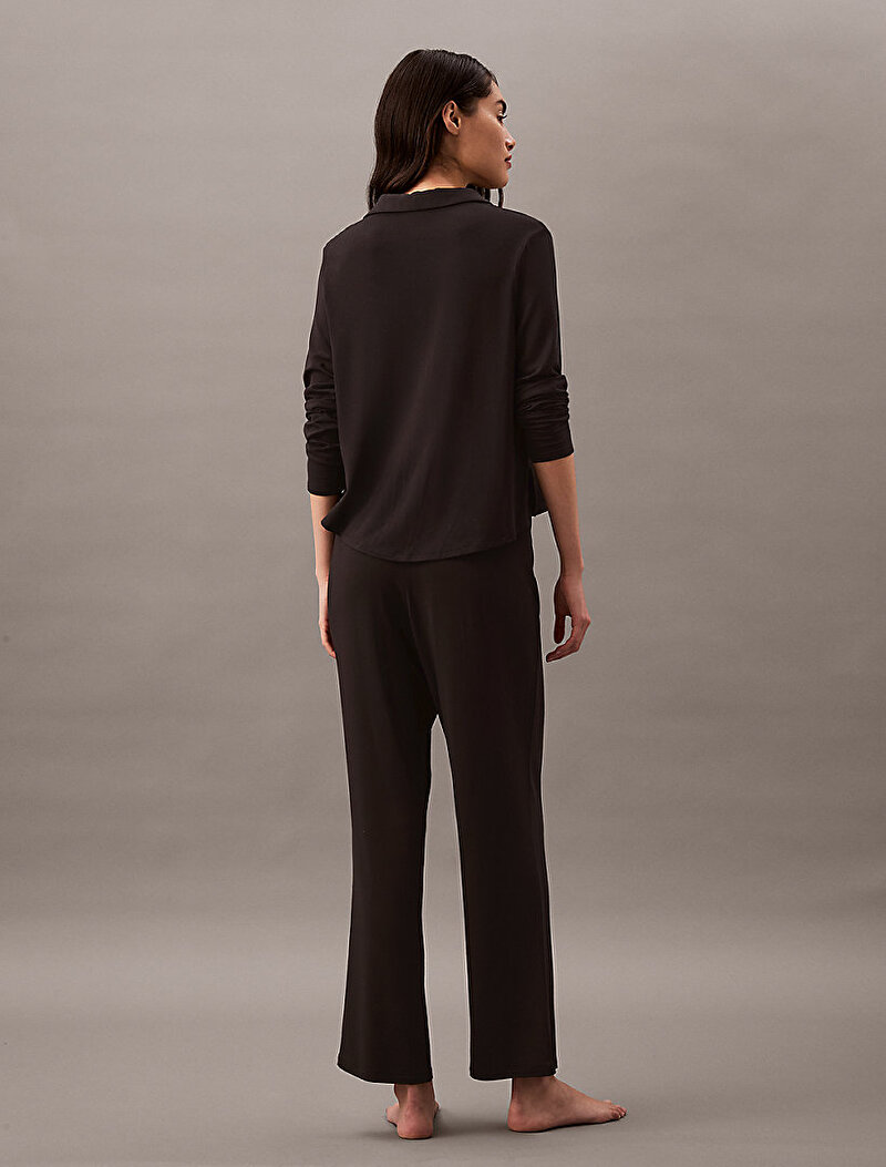 Calvin Klein Siyah Renkli Kadın Modal Stovepipe Eşofman Altı