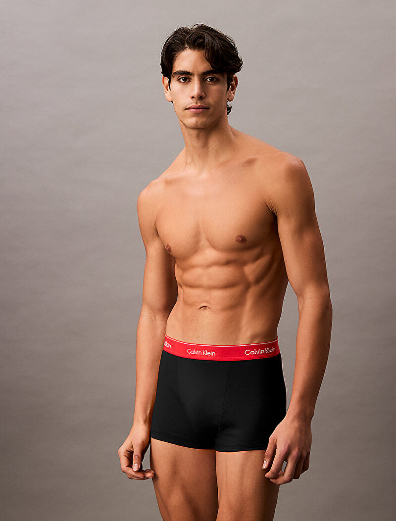 Calvin Klein Siyah Renkli Erkek 3'lü Paket Trunk Boxer Seti