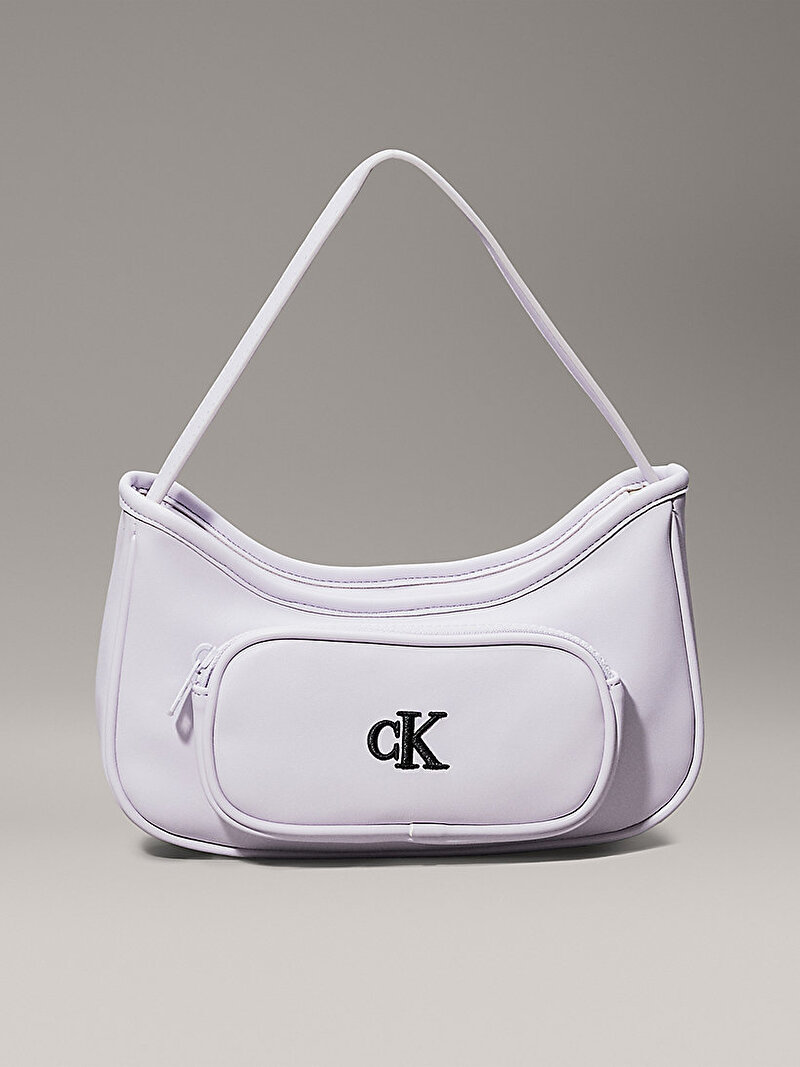 Calvin Klein Mor Renkli Çocuk Unisex CK Omuz Çantası