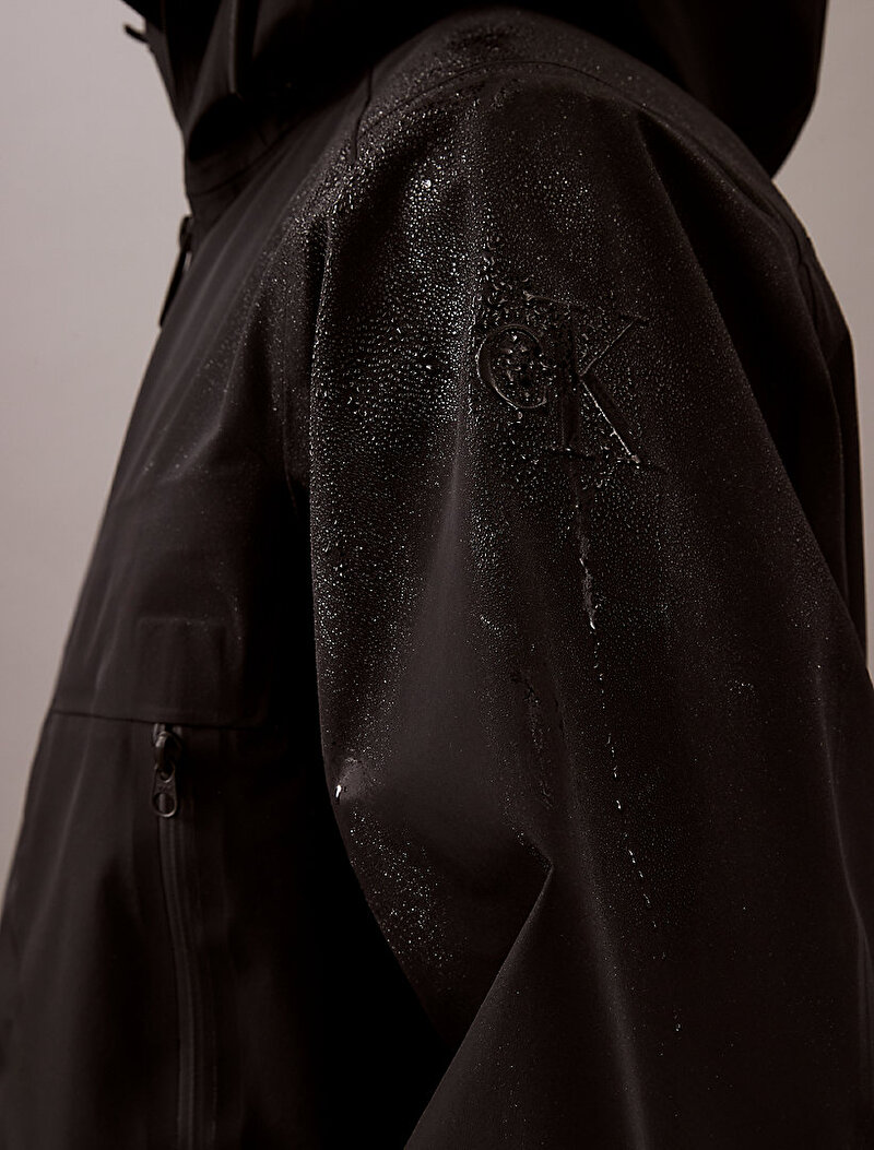 Calvin Klein Siyah Renkli Erkek LS 3L Tech Shell Rüzgarlık Ceket