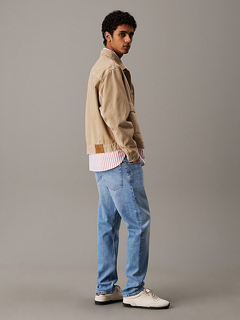 Calvin Klein Mavi Renkli Erkek Slim Straight Jean Pantolon