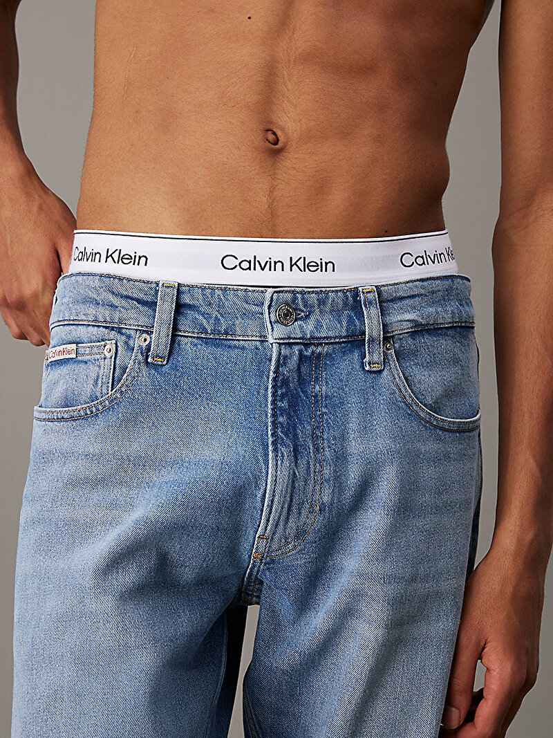 Calvin Klein Mavi Renkli Erkek Slim Straight Jean Pantolon