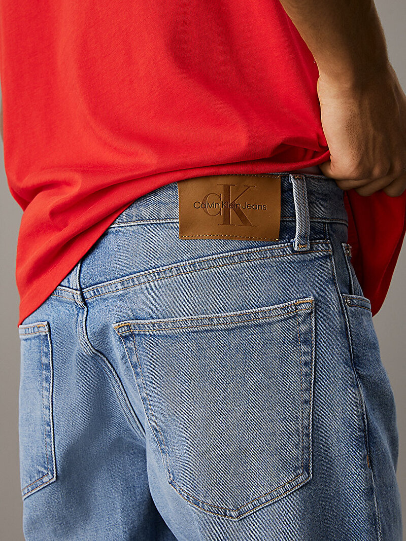 Calvin Klein Mavi Renkli Erkek Slim Straight Jean Pantolon