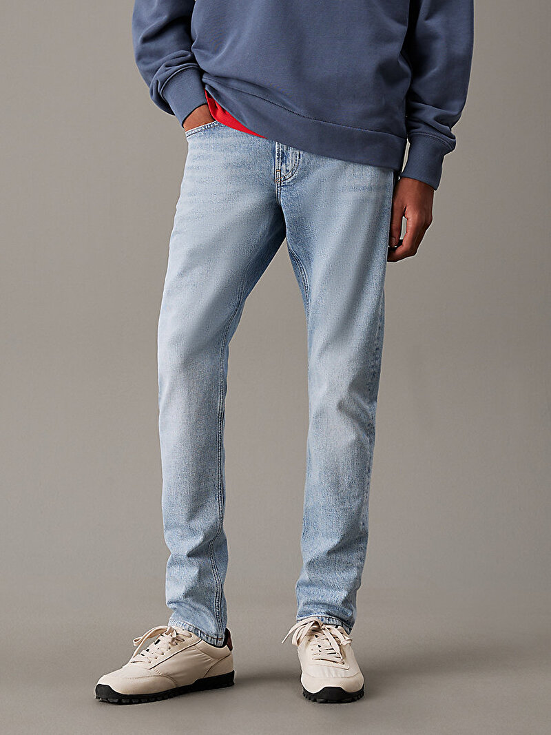 Calvin Klein Mavi Renkli Erkek Slim Taper Jean Pantolon