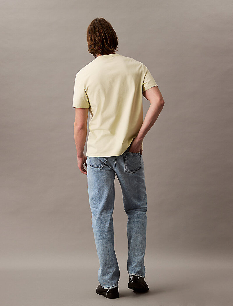 Calvin Klein Mavi Renkli Erkek 90s Straight CK Icon Jean Pantolon